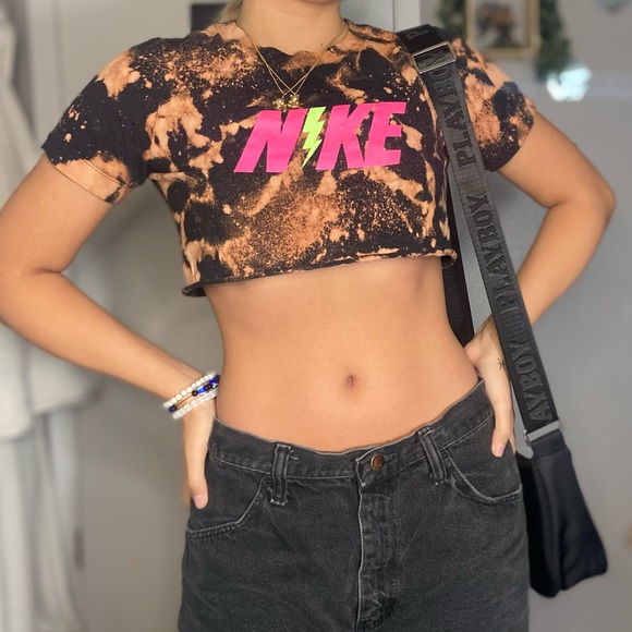NIKE bleach dye 1 of 1 crop top - Picture 5 of 5